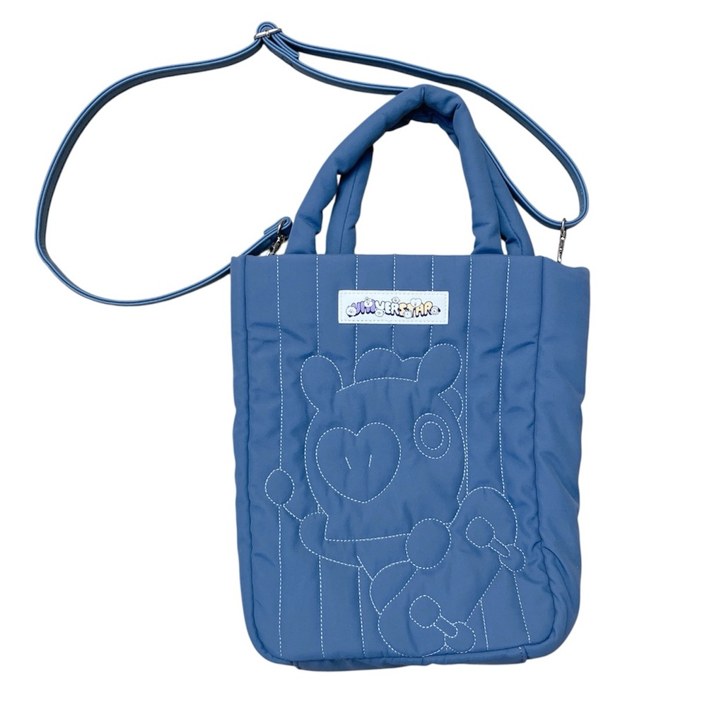 Crossbody Tote Bag Strap Detachable BT21 MANG Line Friends Blue